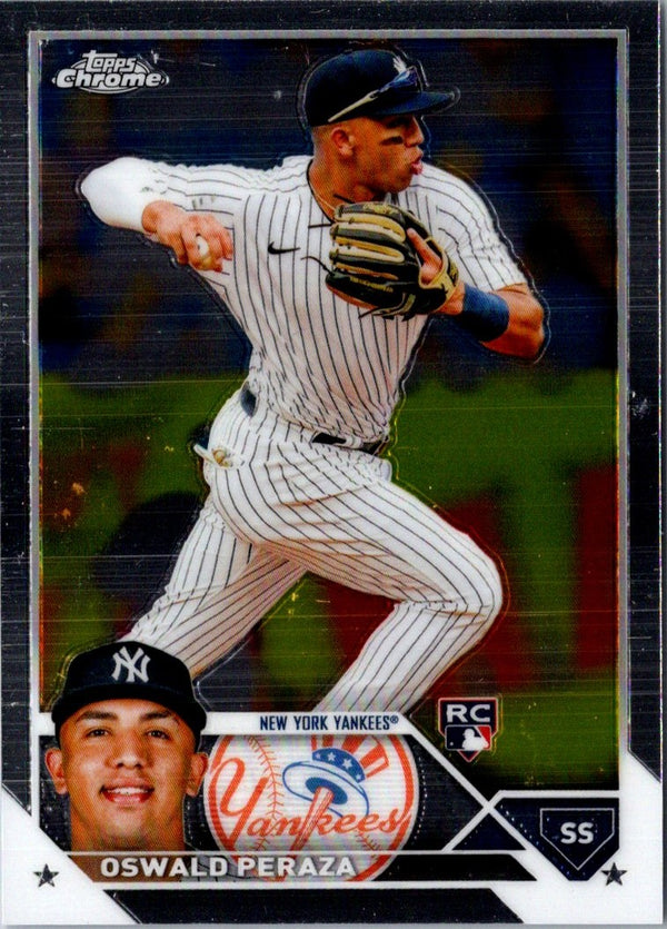 2023 Topps Chrome Oswald Peraza #132 Rookie