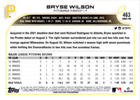 2022 Topps Bryse Wilson #463