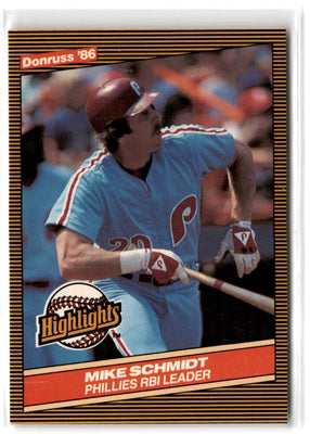 1986 Donruss Highlights Mike Schmidt #4