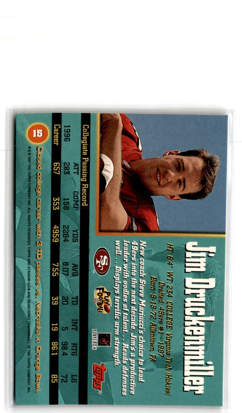 1997 Stadium Club Jim Druckenmiller