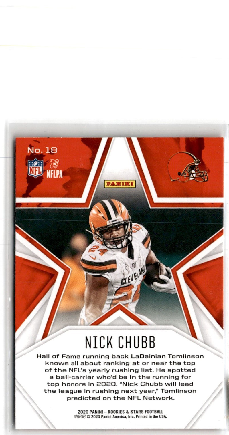 2020 Panini Rookies & Stars Red Nick Chubb