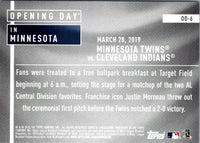 2020 Topps Opening Day Minnesota Twins #OD-6