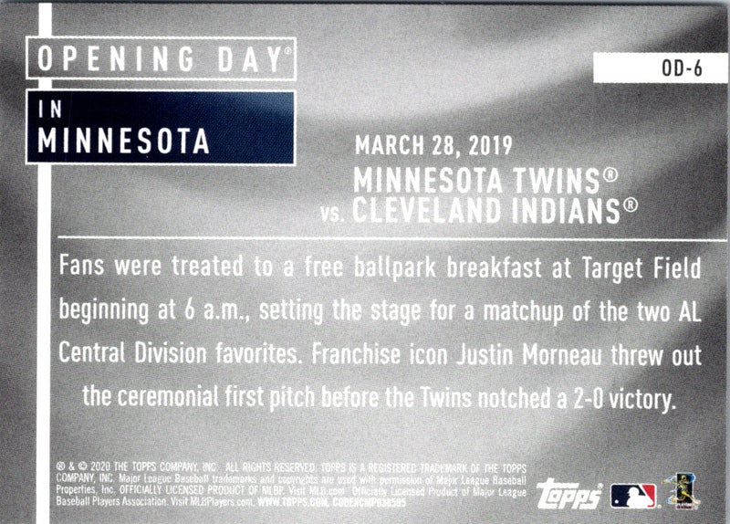 2020 Topps Opening Day Minnesota Twins