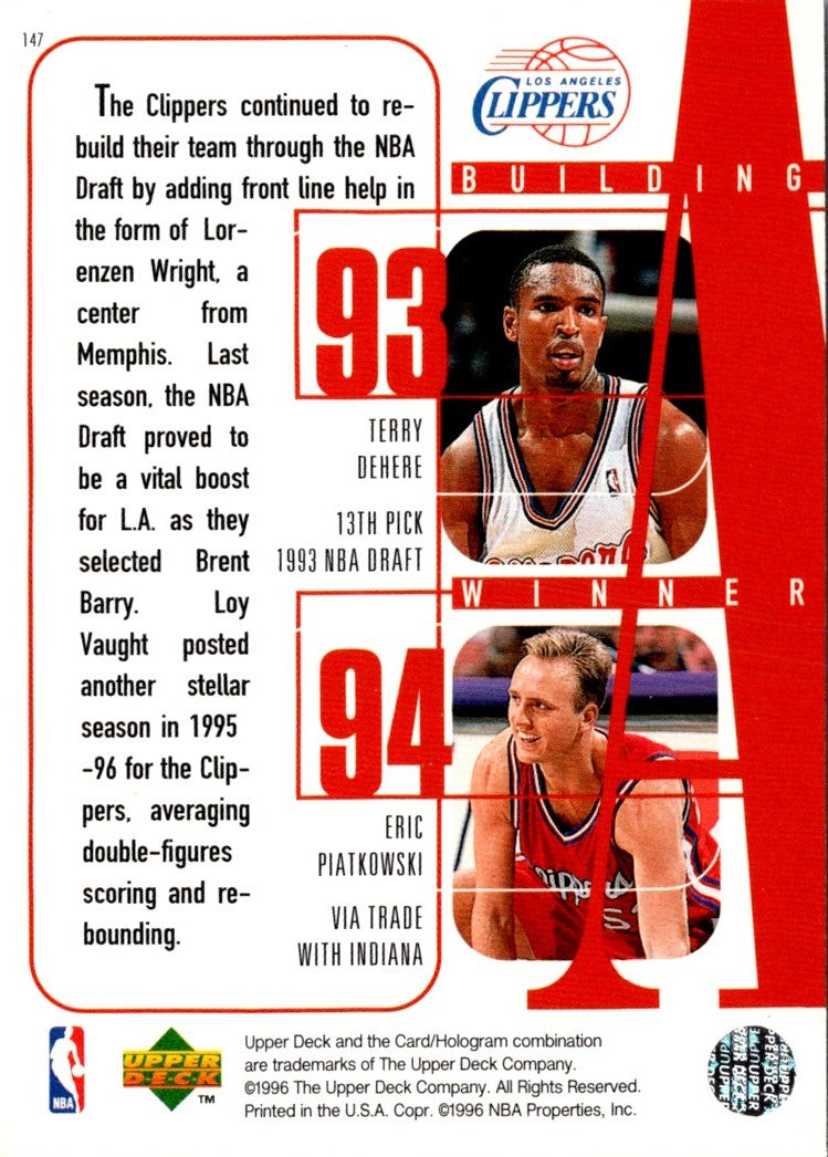 1996 Upper Deck Brent Barry/Lamond Murray/Rodney Rogers