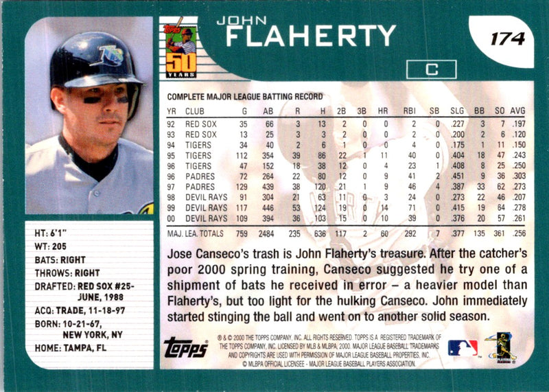 2001 Topps John Flaherty