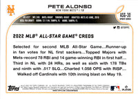 2022 Topps Update 2022 MLB All-Star Game Pete Alonso #ASG-30