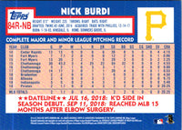 2019 Topps 1984 Baseball Rookie Autographs Nick Burdi #84R-NB Autograph