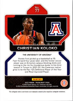 2022 Panini Prizm Draft Picks Christian Koloko #77