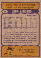 1979 Topps Cream Colored Back John Sanders #54