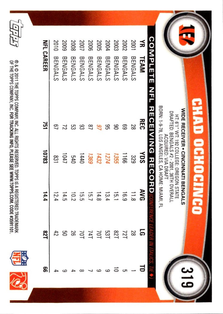 2011 Topps Chad Ochocinco