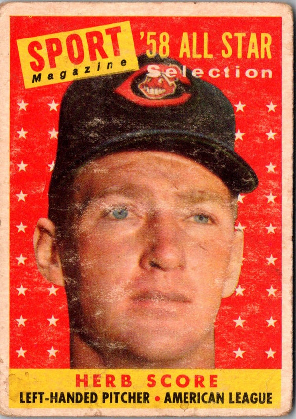 1958 Topps Herb Score #495 GOOD