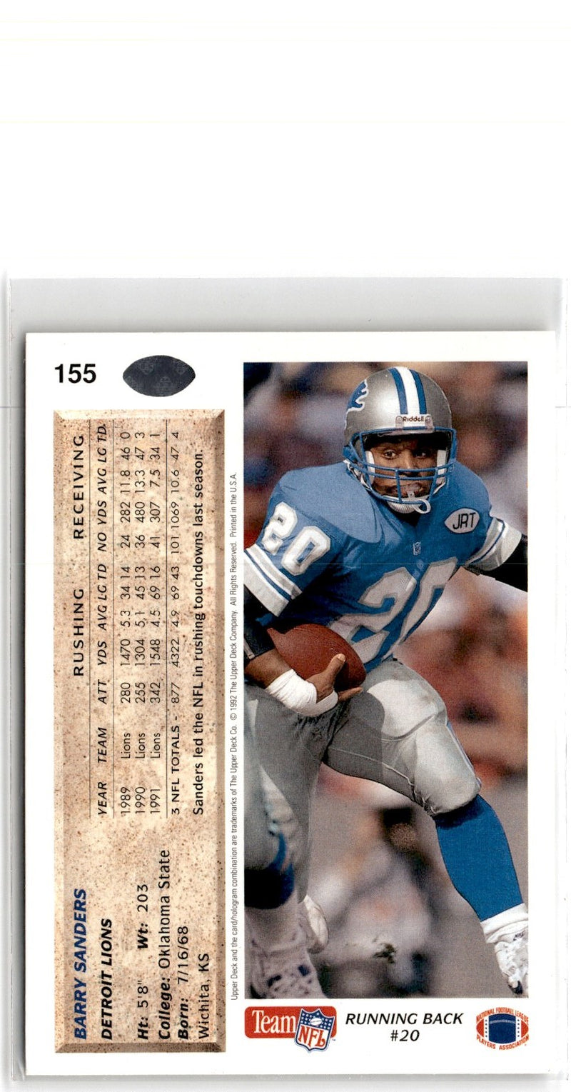 1992 Upper Deck Barry Sanders