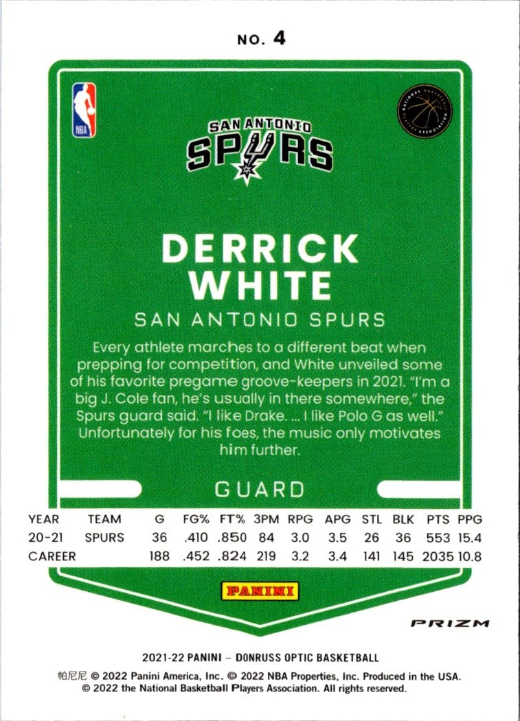 2022 Donruss Elite Derrick White