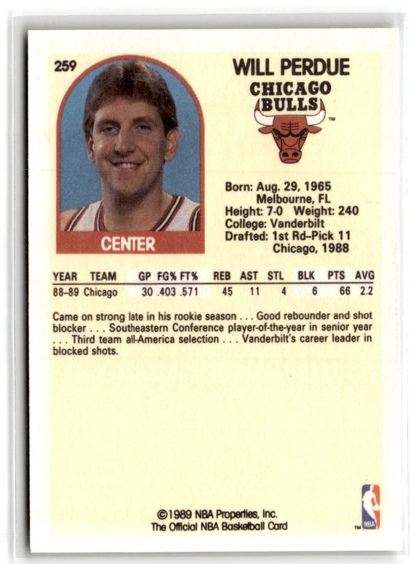 1989 Hoops Will Perdue