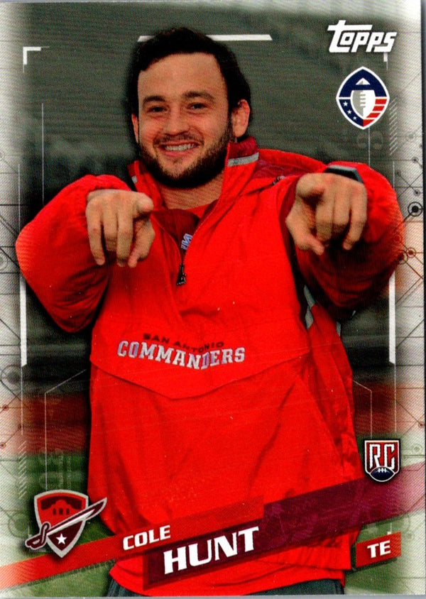 2019 Topps AAF Red Cole Hunt #158