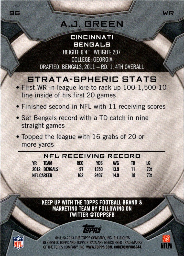 2013 Topps Strata A.J. Green