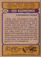 1979 Topps Bob Baumhower #46