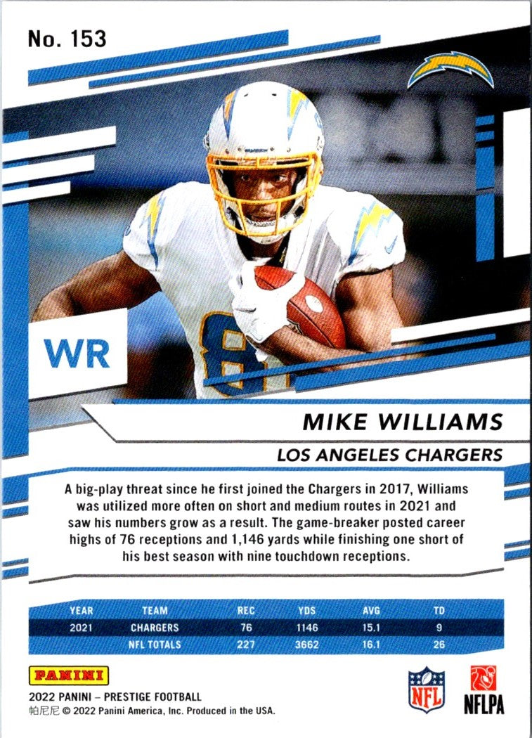 2022 Panini Prestige Mike Williams