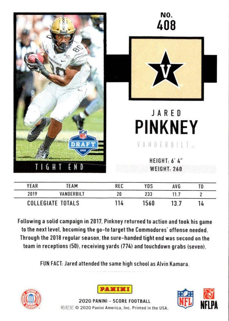 2020 Score Black Jared Pinkney