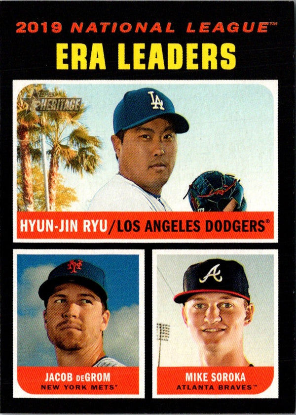 2020 Topps Heritage Hyun-Jin Ryu/Jacob deGrom/Mike Soroka #68