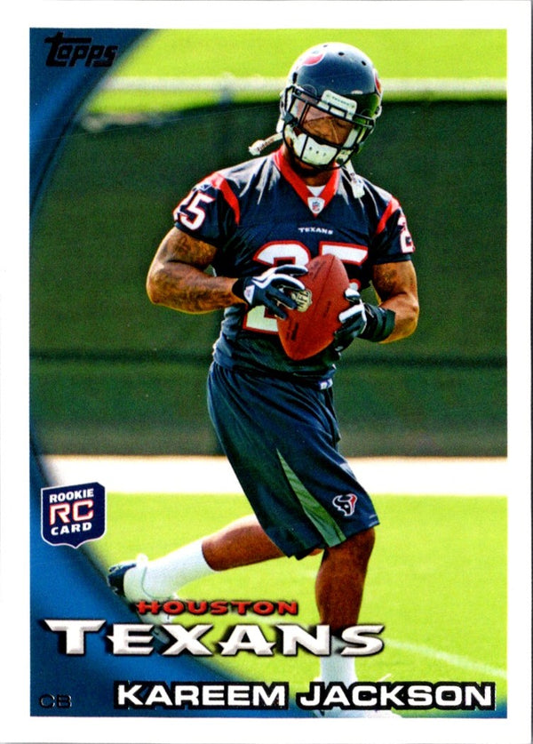 2010 Topps Kareem Jackson #2 Rookie