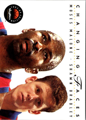 1993 SkyBox Moses Malone/Shawn Bradley #311