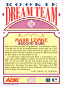 1990 Score Rookie Dream Team Mark Lemke