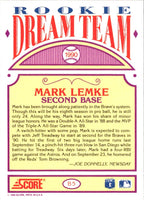 1990 Score Rookie Dream Team Mark Lemke #B5