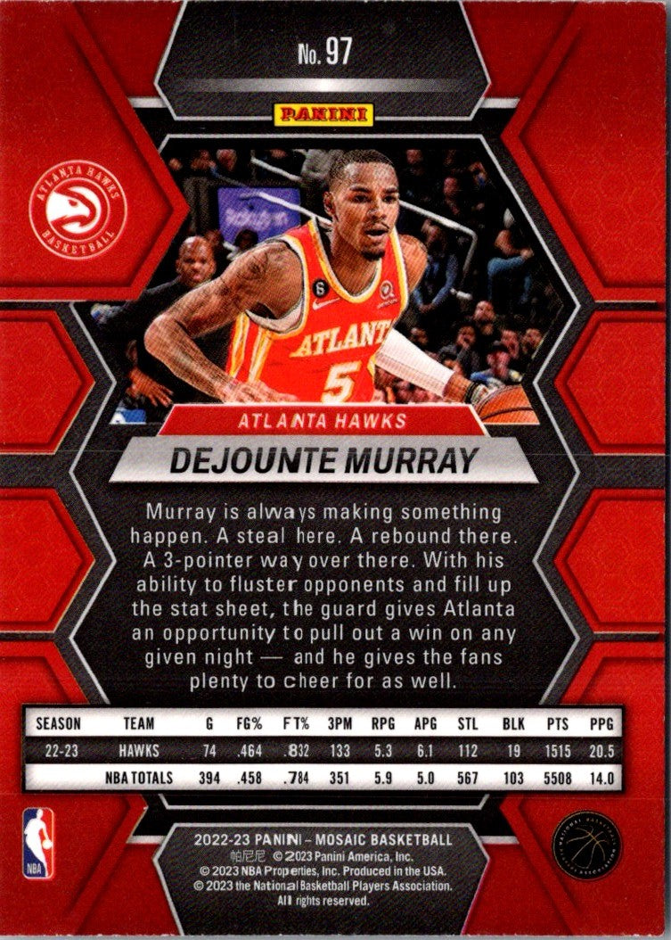 2022 Panini Mosaic Dejounte Murray