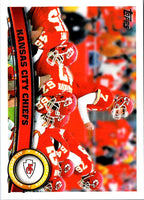 2011 Topps Kansas City Chiefs (Matt Cassel and Offensive Line) #317