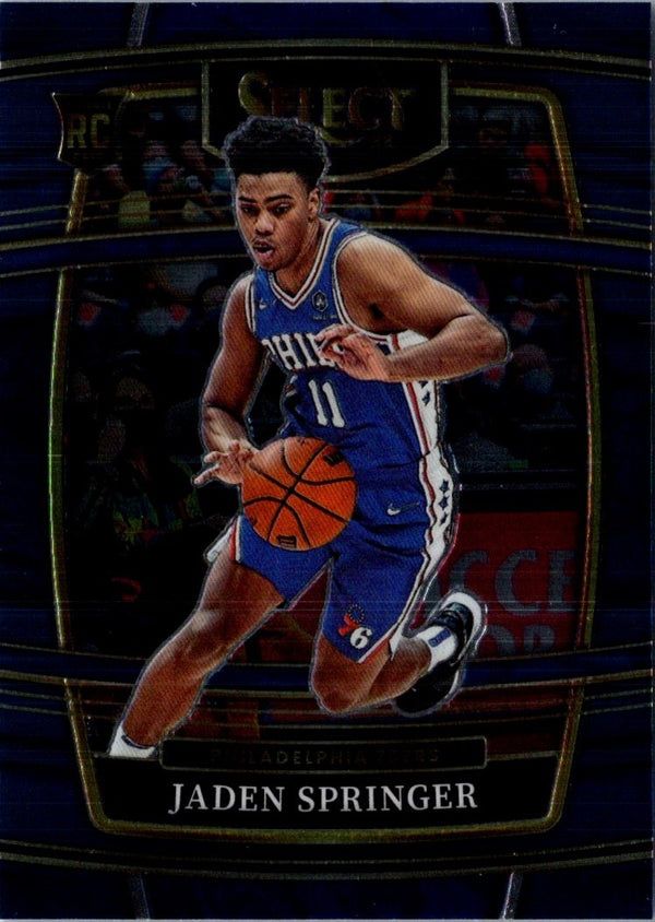 2021 Panini Select Blue Jaden Springer #85