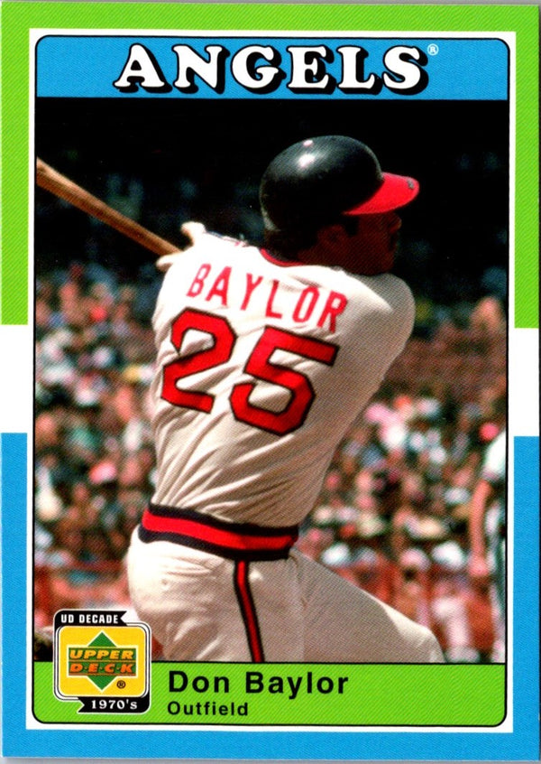 2001 Upper Deck Decade 1970's Don Baylor #2