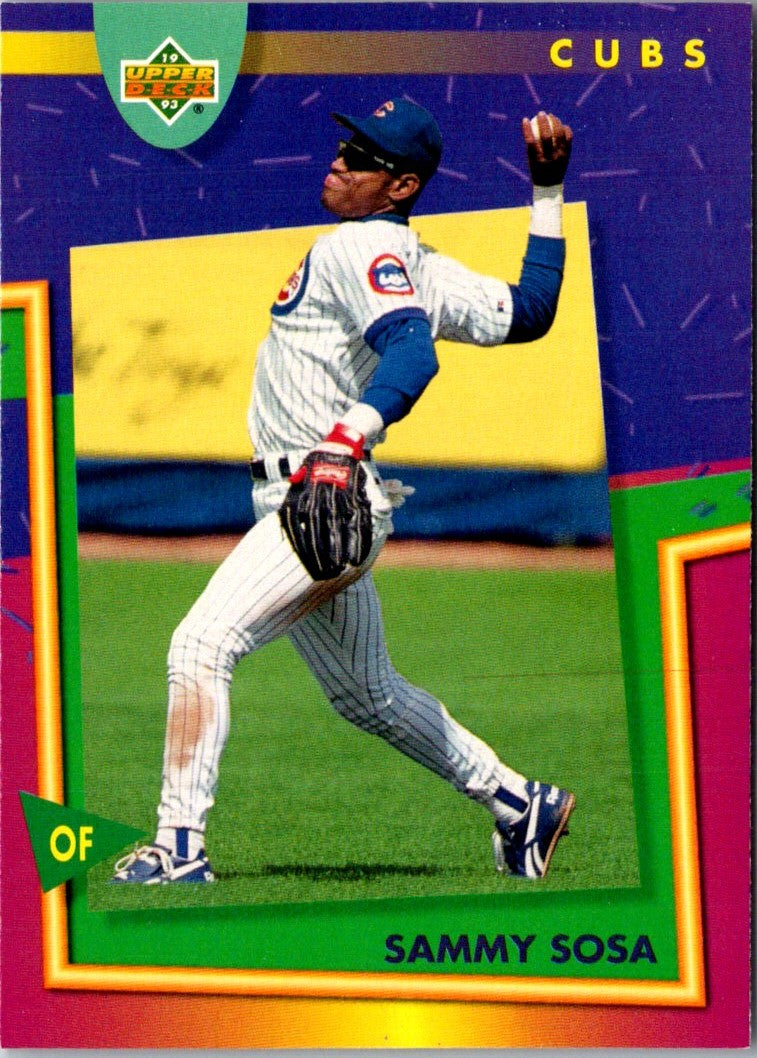 1993 Upper Deck Fun Pack Sammy Sosa