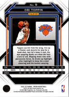 2022 Panini Prizm Blue Obi Toppin #9