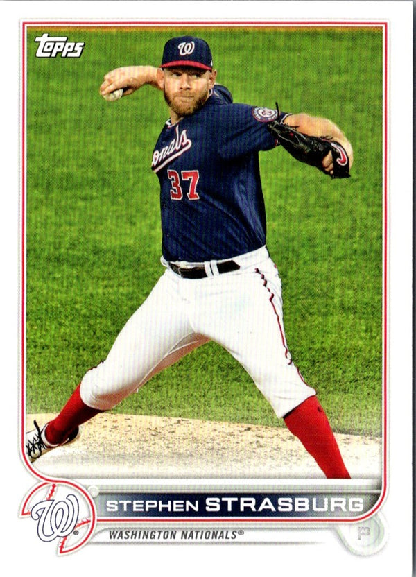 2022 Topps Chrome Logofractor Edition Stephen Strasburg #7