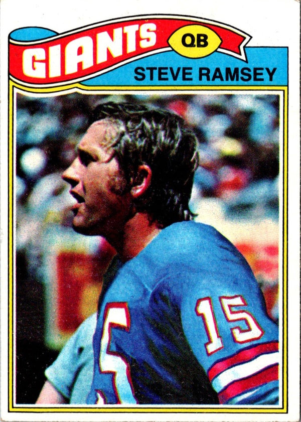 1977 Topps Steve Ramsey #473