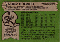 1978 Topps Norm Bulaich #368