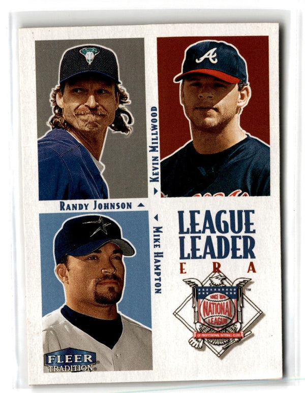 2000 Fleer Tradition Glossy Hawaii Randy Johnson/Kevin Millwood/Mike Hampton #10