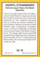 1987 Donruss Highlights Darryl Strawberry