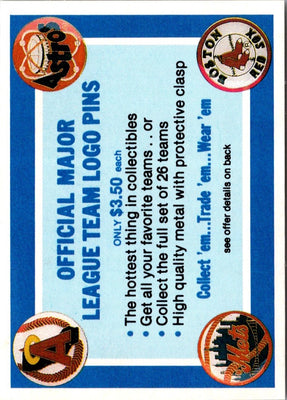1987 Sportflics Team Preview Logo Trivia Team Logo All-Time Team Leaders #3