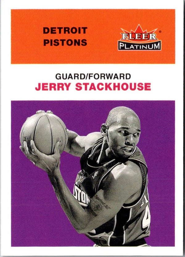 2001 Fleer Platinum Jerry Stackhouse #77