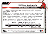 2021 Bowman Prospects Kristian Robinson #BP-136