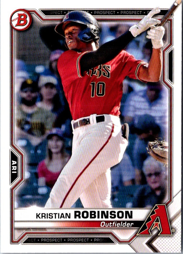 2021 Bowman Prospects Kristian Robinson #BP-136