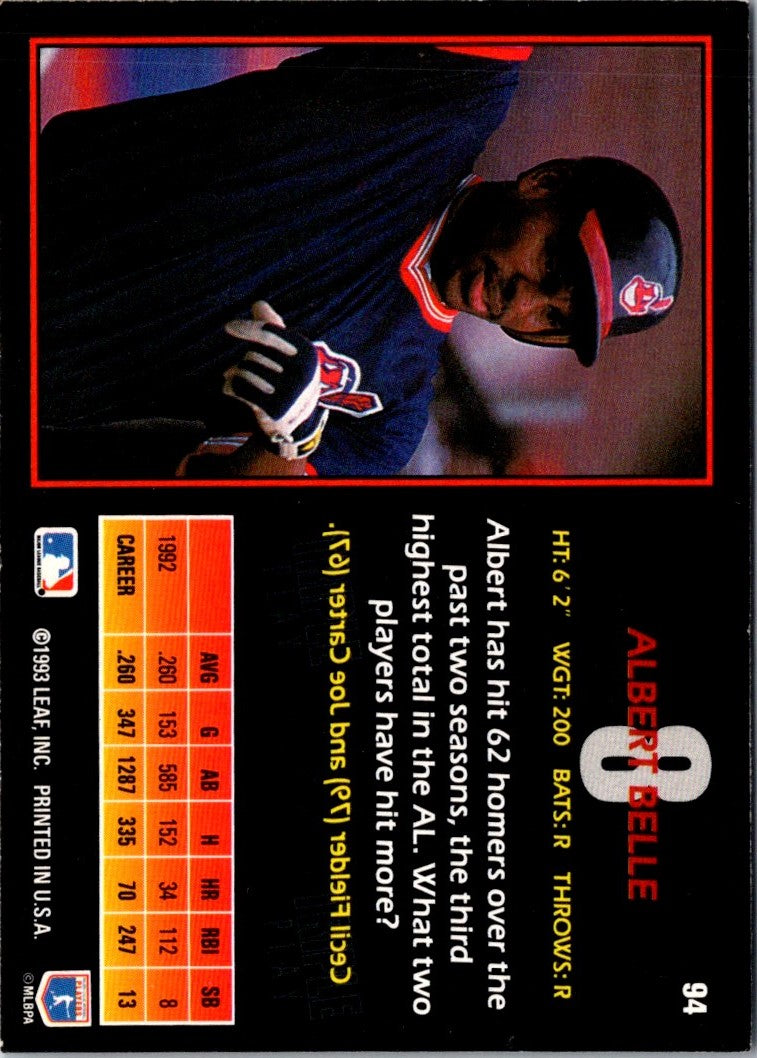 1993 Triple Play Albert Belle