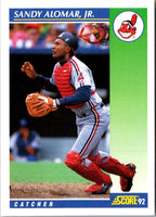 1992 Score Sandy Alomar Jr. #510