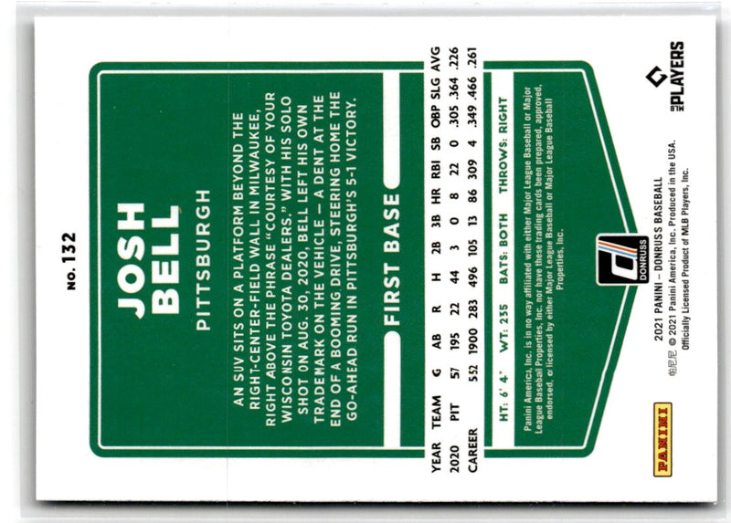 2021 Donruss Holo Blue Josh Bell