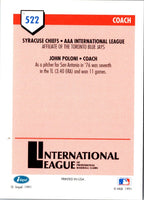 1991 Line Drive AAA John Poloni #522