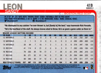 2019 Topps Sandy Leon #419