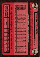 1989 Topps Jeff Robinson #681