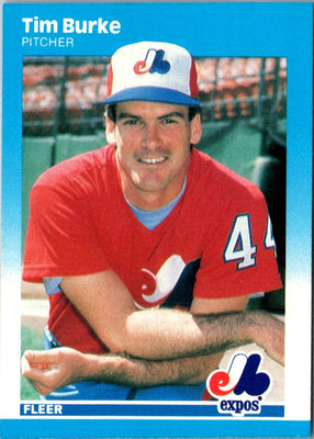 1987 Fleer Glossy Tim Burke #315
